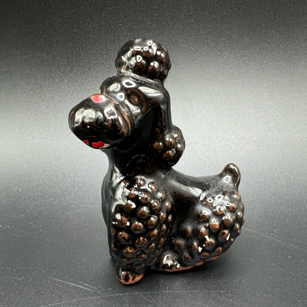 Redware Japan ceramic poodle MCM